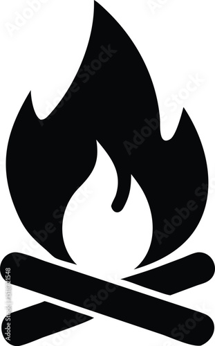 campfire silhouette