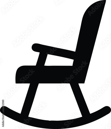 elegant rocking chair silhouette 
