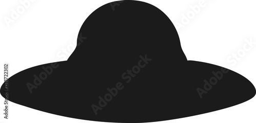 flat summer hat silhouette