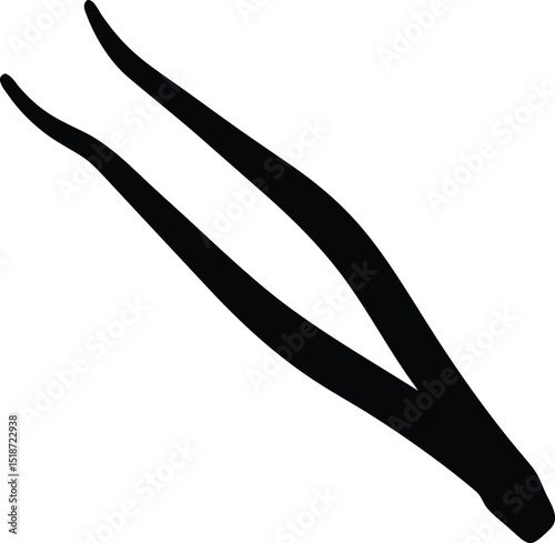 lash tweezers silhouette
