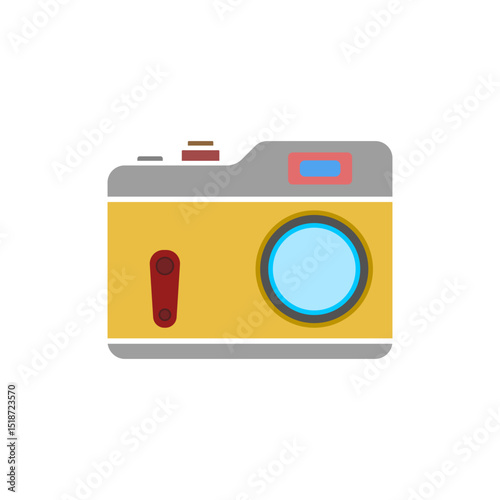 camera icon, vector illustration, symbol, design logo template pictogram, for ui or ux isolated on white for mobile app, editable