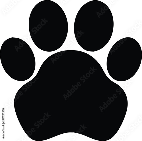 pet paw silhouette