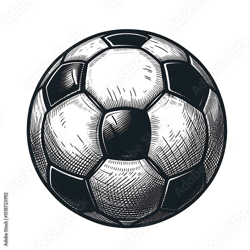 Soccer ball. Football game.Vector Illustration