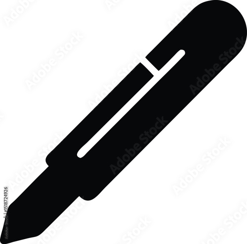 stationery knife silhouette