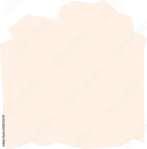 Jagged Beige Torn Paper Scrap Piece