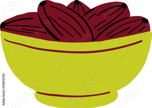 Bowl Of Dates For Iftar
