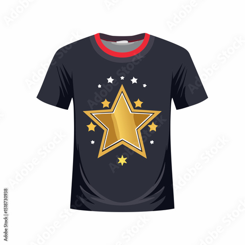 Vintage illustration of star t shirt design, vector graphic, typographic poster or tshirts street wear and Urban style