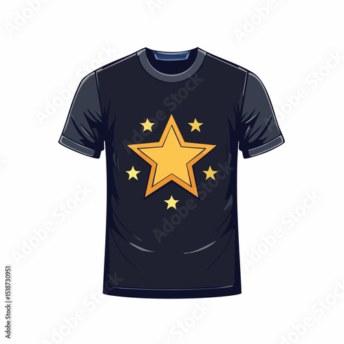 Vintage illustration of star t shirt design, vector graphic, typographic poster or tshirts street wear and Urban style