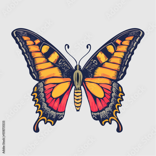 Shackled by anxiety butterfly t shirt design, vector graphic, typographic poster or tshirts street wear and Urban style