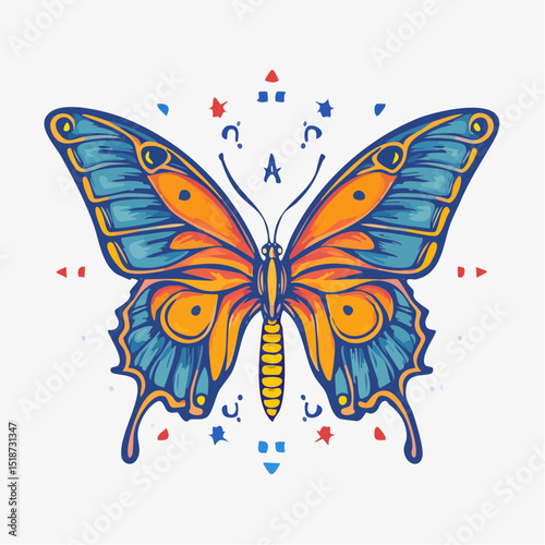 Shackled by anxiety butterfly t shirt design, vector graphic, typographic poster or tshirts street wear and Urban style