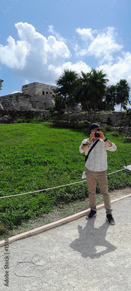 Obraz premium Photograph explore Tulum ruins in beautifull day