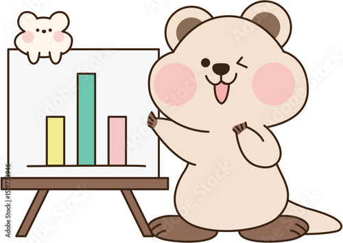 Quokka Presenting a Growth Chart