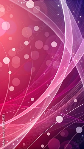 Abstract pink purple swirls bokeh background design