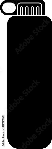 Frisbee water bottle silhouette vector
