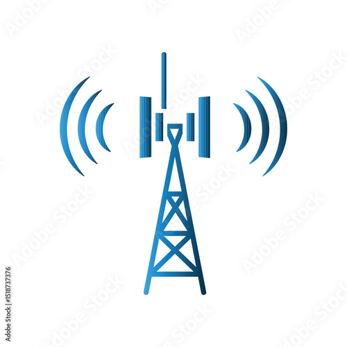 Signal Tower icon design template