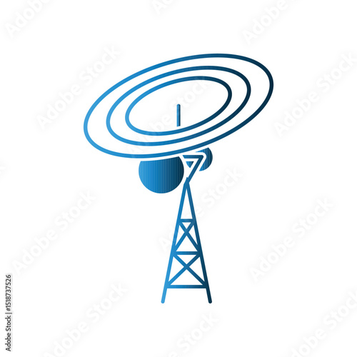 Signal Tower icon design template