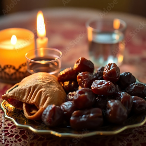 christmas candle with nuts