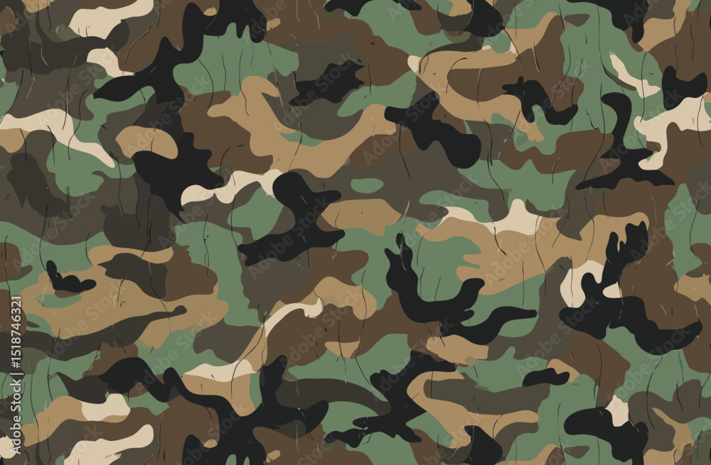 Abstract Camouflage Pattern Background Seamless Green, Brown, and Beige Design Abstract Camouflage Pattern Background Seamless Green, Brown, and Beige Design