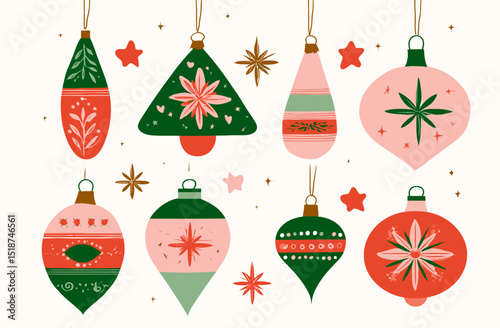 Modern Christmas Ornaments A Collection of Festive Holiday Decorations