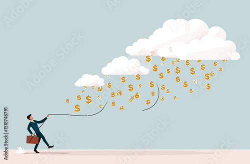 Harnessing Cloud Technology for Financial Growth A Visual Metaphor