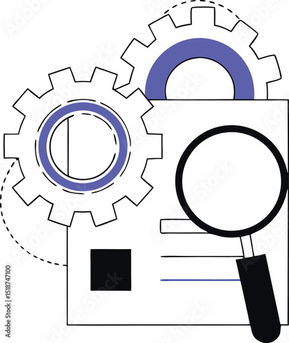 Conceptual illustration of data analysis and process improvement