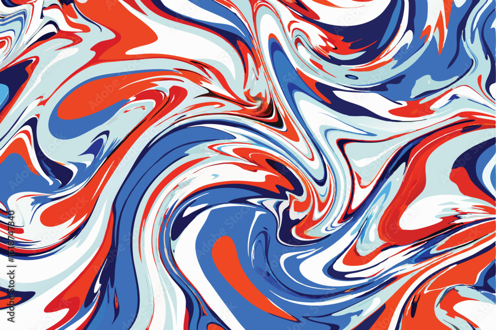 Dynamic swirls of vibrant colors abstract art background with transparent quality