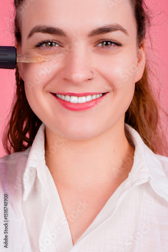 Beautiful woman with her skin care routine, spa day, skin treatment, natural beauty days, botox