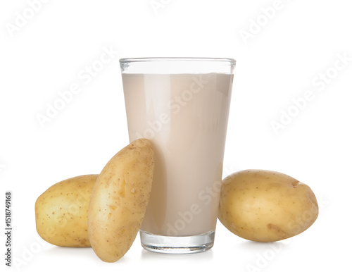 Fresh potato milk beverage ...