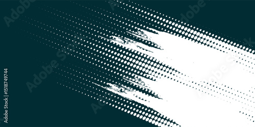 Dots halftone white u0026 blue color pattern gradient grunge texture background. Dots pop art comics sport style vector illustration