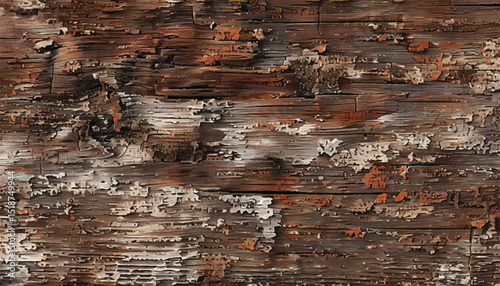 Weathered wood texture. Wooden background. Brown old wooden board for background. 