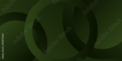 Minimalist soft Abstract Background in Gradient green and white Tones with Circles. Circle effect style geometric, abstract background.