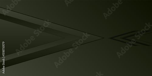 Green neon glowing arrows technology abstract background. Futuristic laser graphic vector design