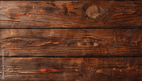 Brown wooden background. Wooden planks. Wood texture. Natural wooden wall background or texture.	