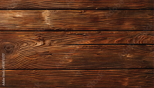Brown wooden background. Wooden planks. Wood texture. Natural wooden wall background or texture.	
