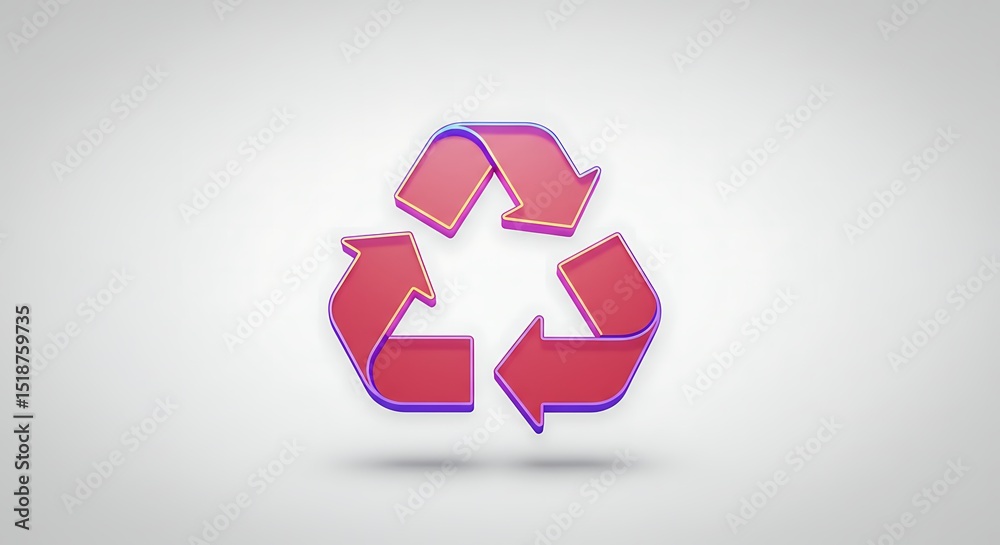 Pixelated Pink Recycle Sign Isolated on White Background Design for Sustainability Pixelated Pink Recycle Sign Isolated on White Background Design for Sustainability