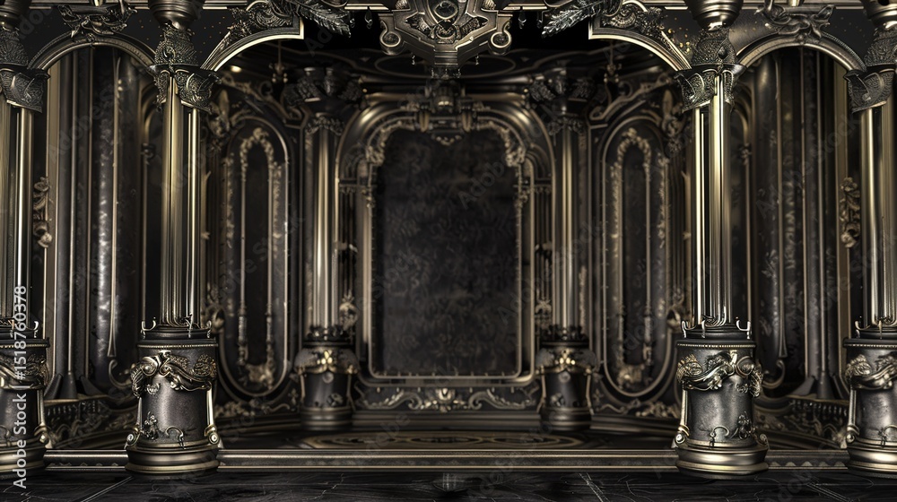 Fototapeta premium Grand Black Background Images: Unleashing the Majesty for Your Visual Projects
