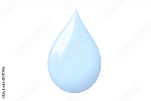 water drop on a white background