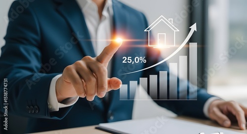 Real Estate Market Growth Concept