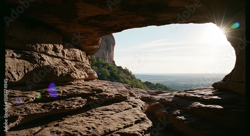 Cave View of Landscape