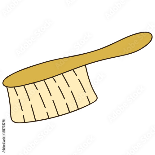 grooming brush comb vector illustration