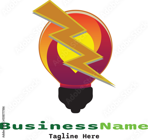 This simple logo Idea is based an electric sign on a light bulb that lights up with gradient. The bulb represents utility to humans. This logo suitable for tech company or energy provider
