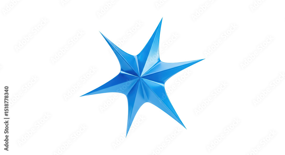 Obraz premium Blue star shape decoration
