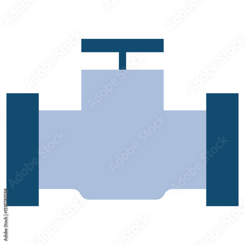 Pipe Flat Icon, Flat Design Style Icon Symbol