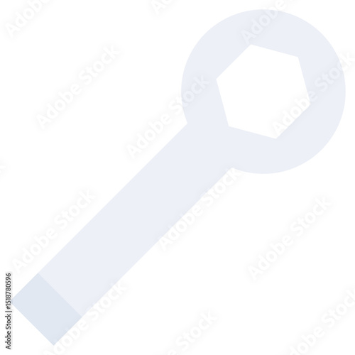 Wrench Flat Icon, Flat Design Style Icon Symbol