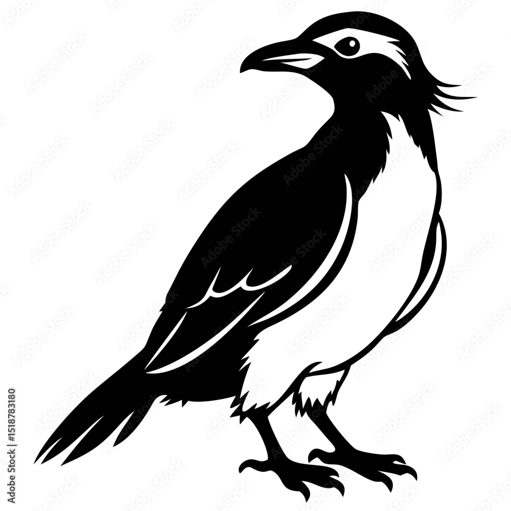 Fototapeta premium Gorgeous Bird Perched Gracefully, Showcasing Elegance and Beauty in Natural Habitat