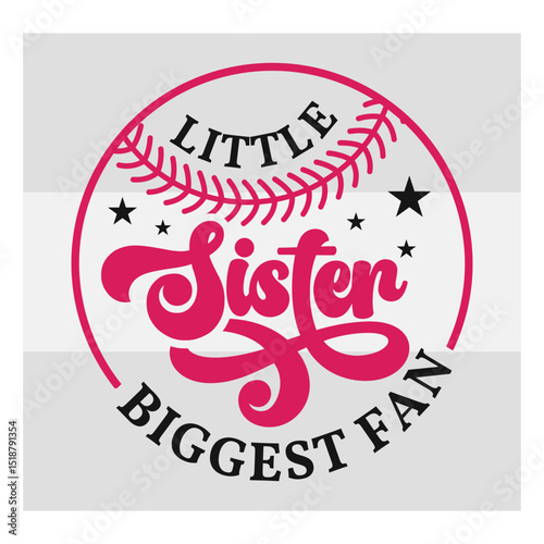 Little Sister Biggest Fan Svg, Sports Svg, Baseball T-shirt Design, Baseball Lover Shirts Svg, Baseball Sister Svg, Baseball Png, Baseball Shirt Png, Ball Svg, Baseball Svg Images, Cut Files