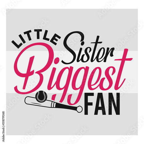 Little Sister Biggest Fan Svg, Sports Svg, Baseball T-shirt Design, Baseball Lover Shirts Svg, Baseball Sister Svg, Baseball Png, Baseball Shirt Png, Ball Svg, Baseball Svg Images, Cut Files
