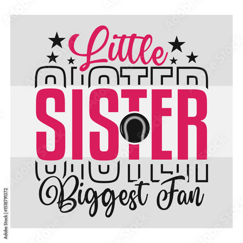 Little Sister Biggest Fan Svg, Sports Svg, Baseball T-shirt Design, Baseball Lover Shirts Svg, Baseball Sister Svg, Baseball Png, Baseball Shirt Png, Ball Svg, Baseball Svg Images, Cut Files