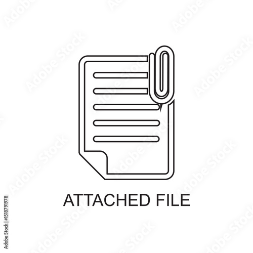 attached file icon , paperclip icon