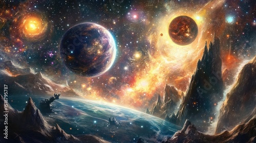 universe background astronomy universe, drawing image 